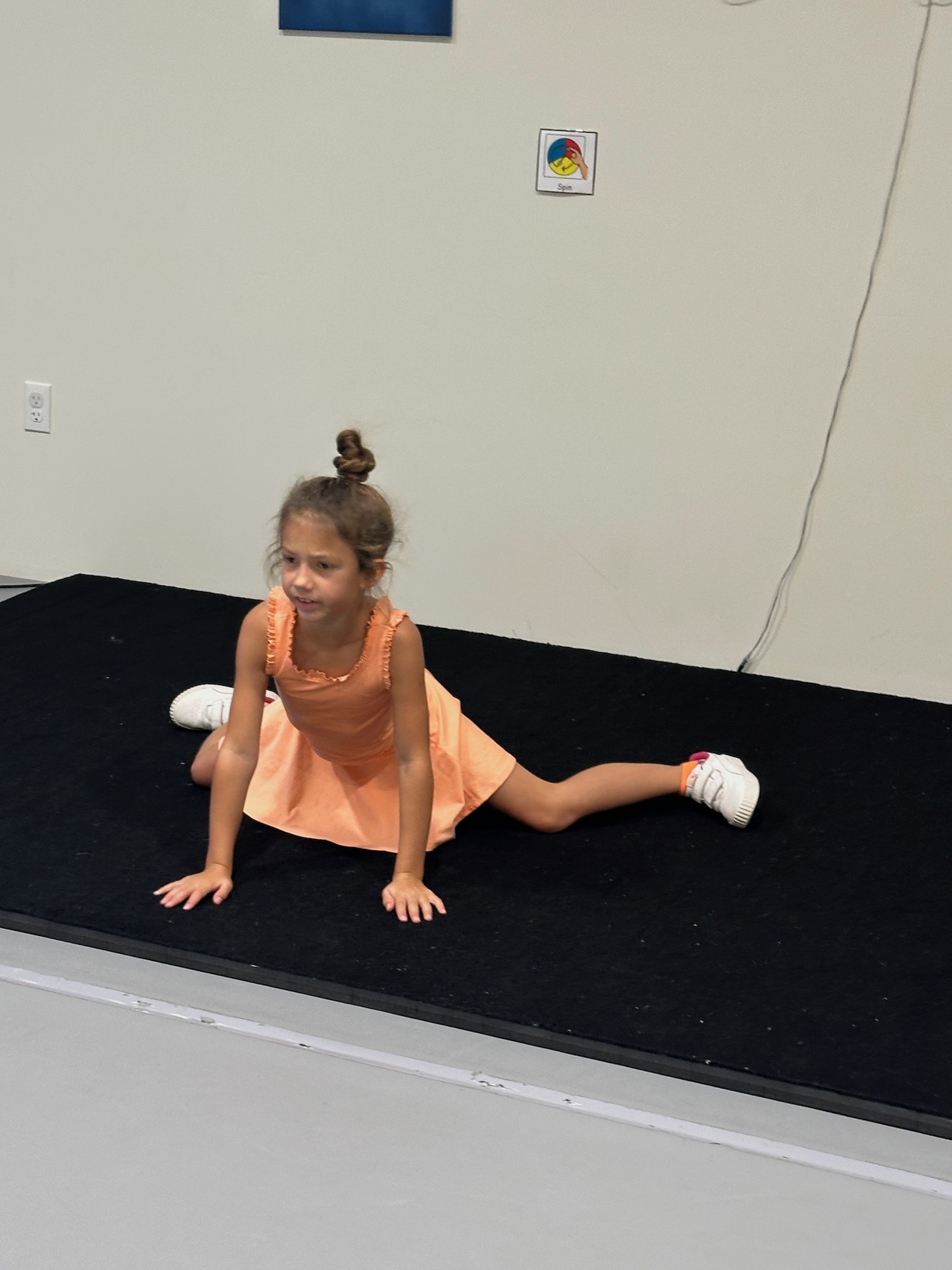 students having cookies in dance class